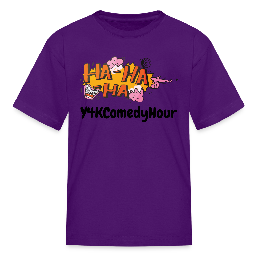 Kids' T-Shirt - Y4KComedyHour purple