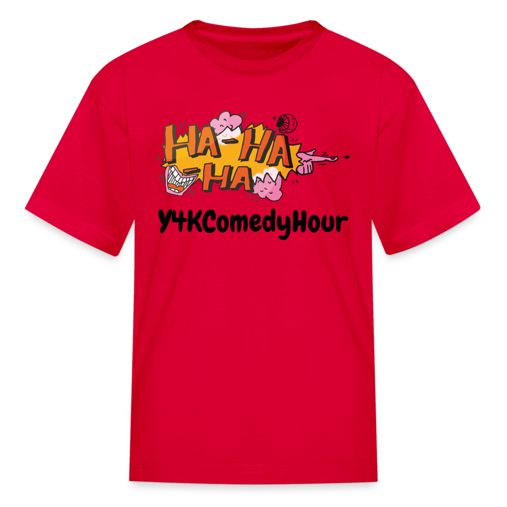 Kids' T-Shirt - Y4KComedyHour red