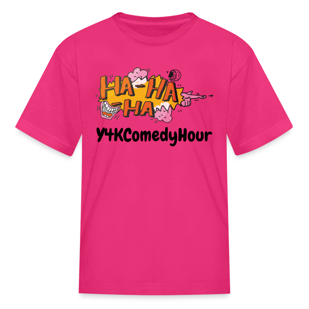 Kids' T-Shirt - Y4KComedyHour fuchsia