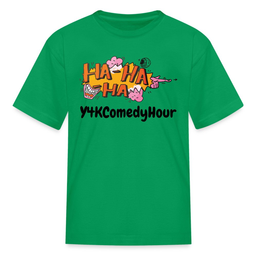 Kids' T-Shirt - Y4KComedyHour kelly green