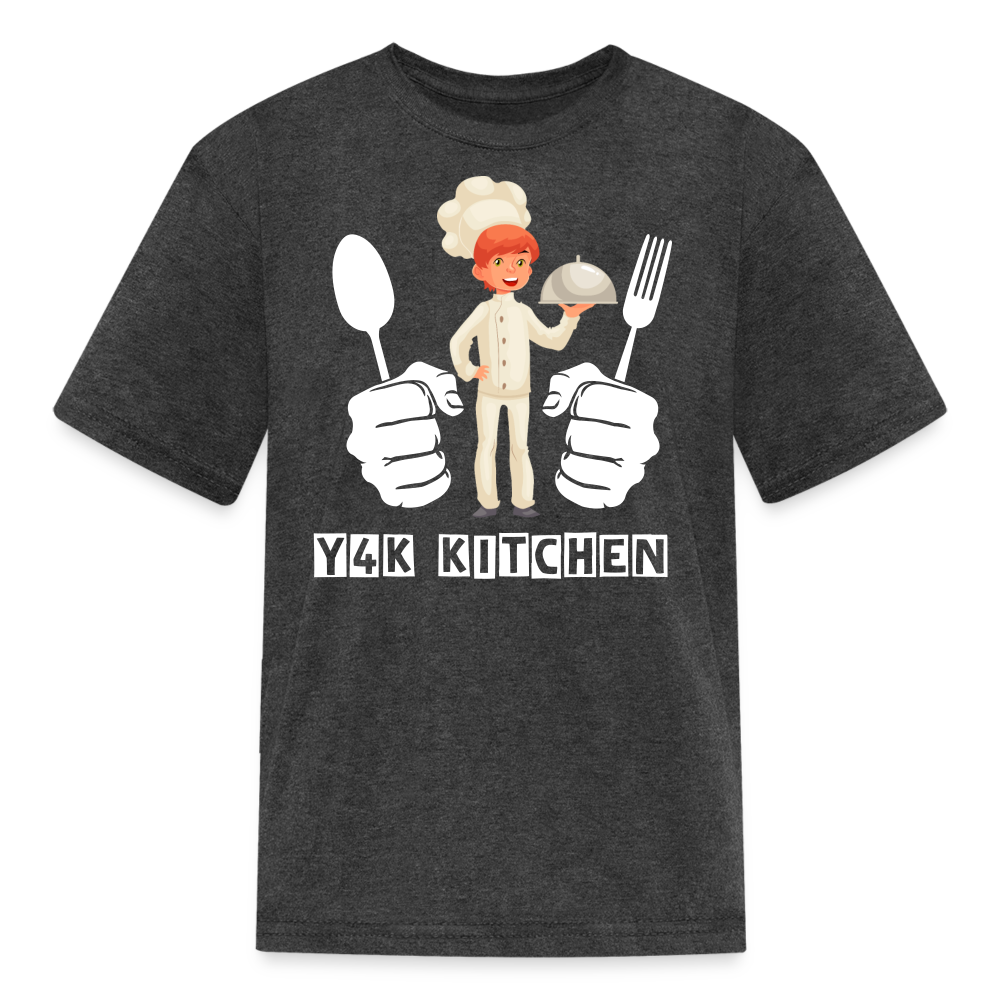 Kids' T-Shirt - Y4K Kitchen heather black