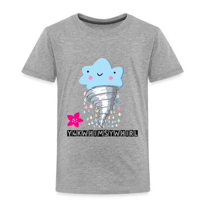 Toddler Premium T-Shirt Enter a Whirlwind of Whimsical Wonders and Giggles heather gray