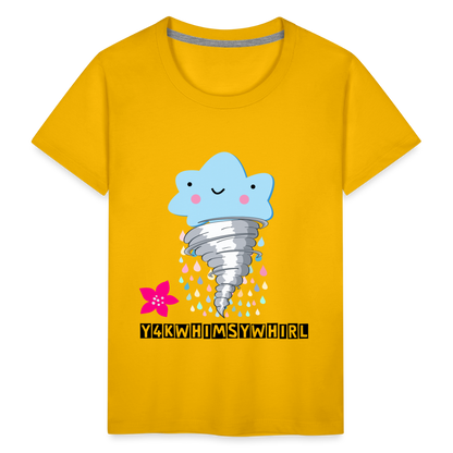 Toddler Premium T-Shirt Enter a Whirlwind of Whimsical Wonders and Giggles sun yellow