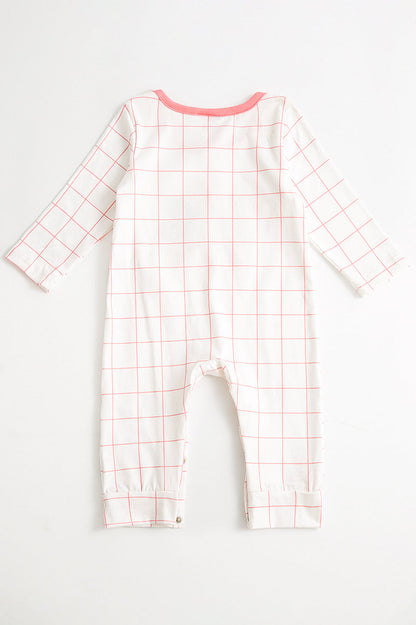 Pink plaid turkey applique baby romper Bundle (1 of 3M 6M 12M 18M)